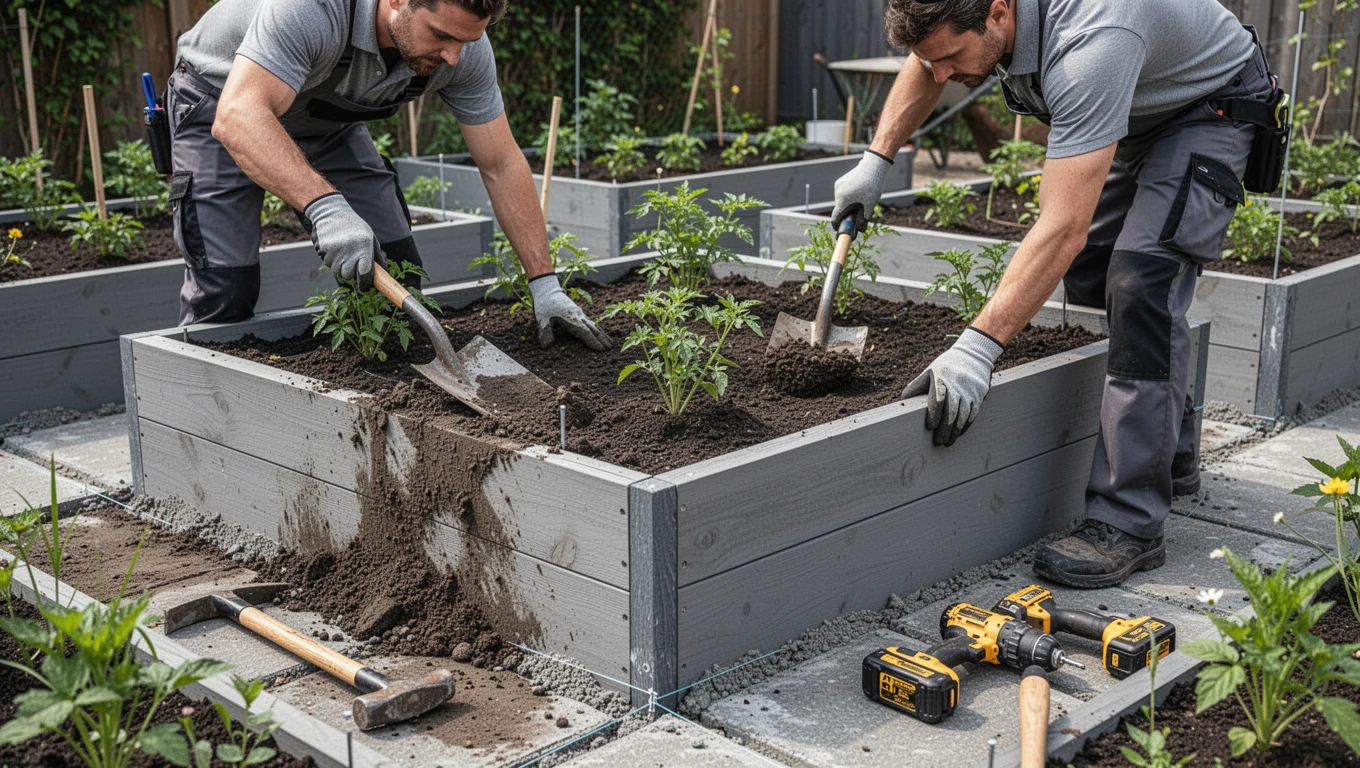 Raised Garden Bed Installation